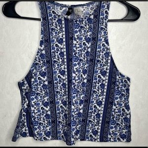 H&M High Neck Tank Crop Top